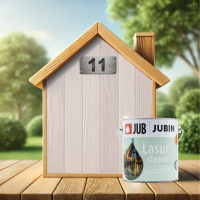 JUB Jubin Lasur Classic - Лазурь для древесины 0,75 л №11 Белый JUB Jubin Lasur Classic - Лазурь для древесины 0,75 л №11 Белый